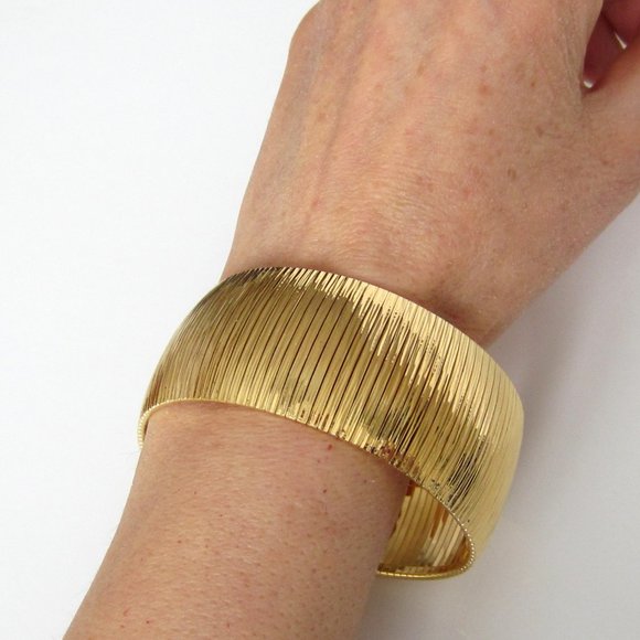 Bronzoro Omega Bracelet 18K Gold Plated - Picture 14 of 14